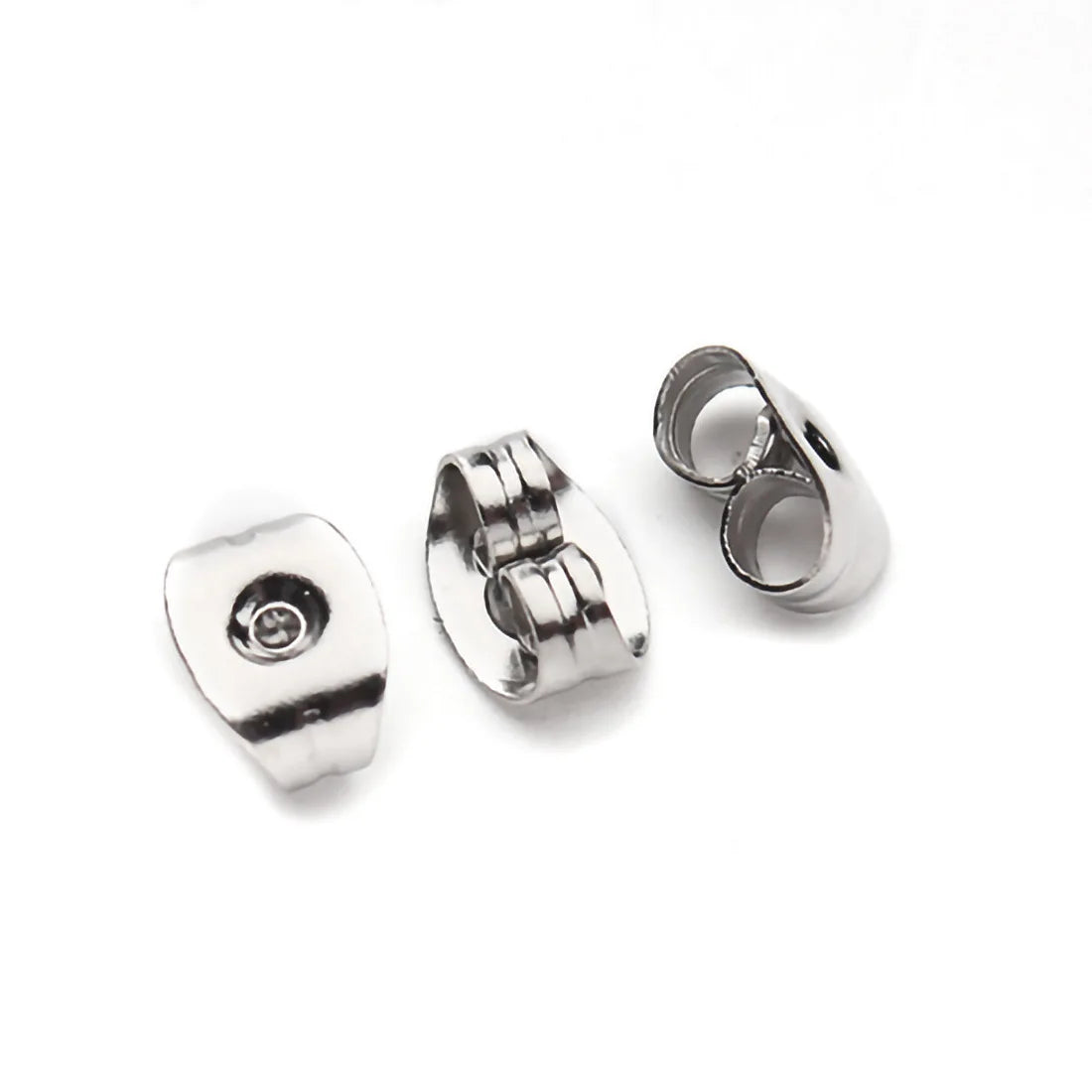 10000pcs/bag Cheap Price Factory Outlet Butterfly Earring Backings Quality Back Stoppers/Holders Stainless Steel Earring Plugs