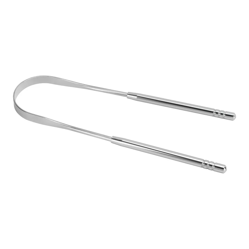 Toocare Travel Case Tongue Scraper 100% Stainless Steel Easy Use Oral Care Hygiene Adults Bad Breath Treatment
