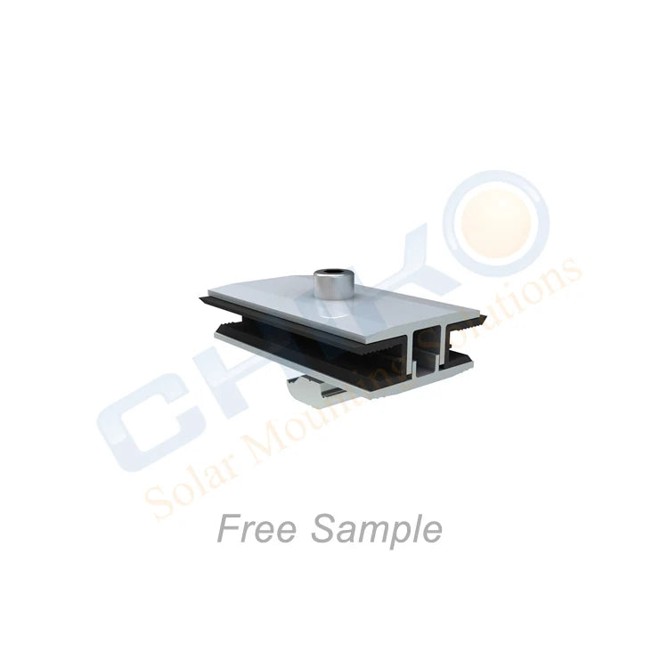 Aluminum Frameless Solar Panel Mounting Clamps Mid End Clamps for CHIKO Rail 7 System