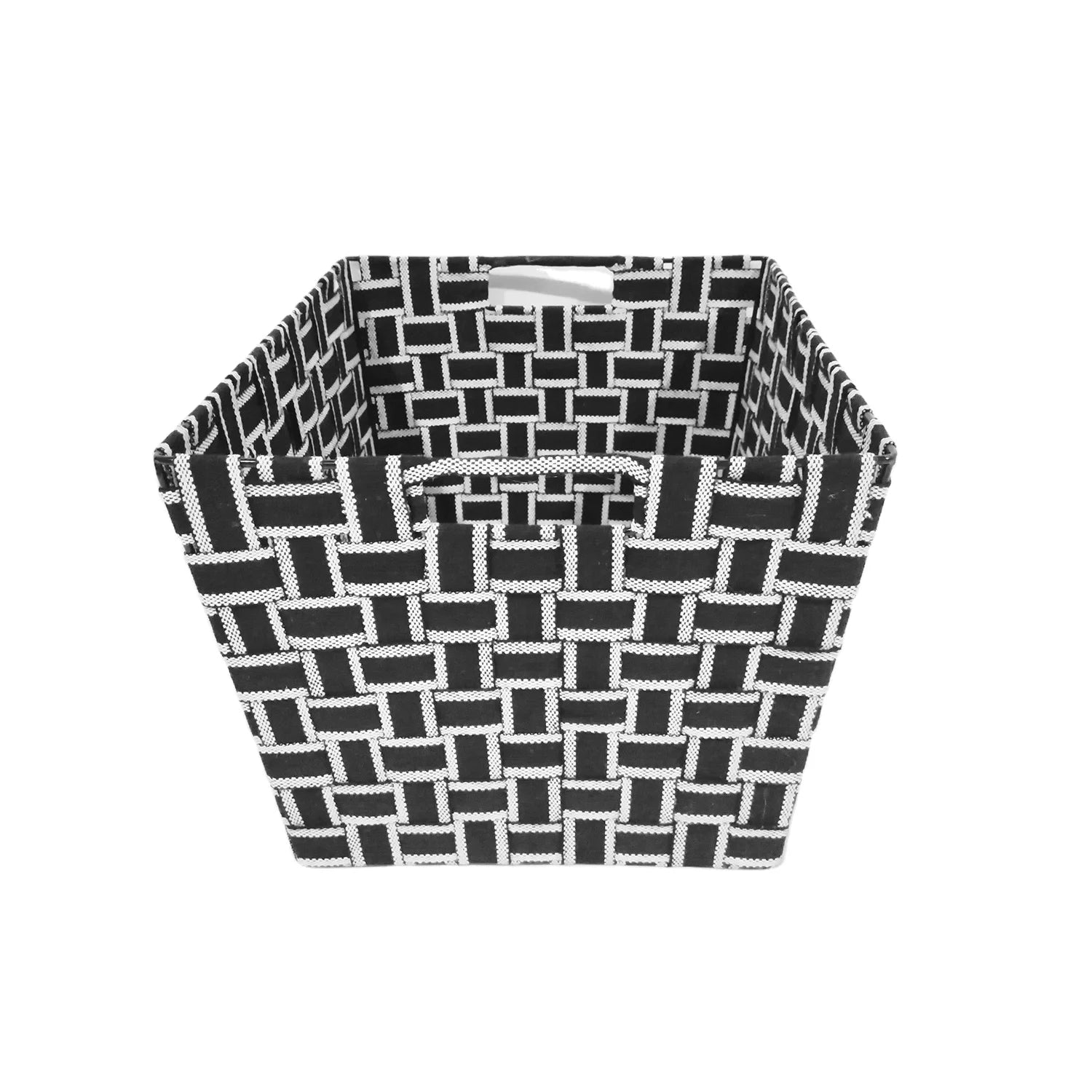 2026 Hot Sale Grey Woven Hamper Toy Storage Box Rectangle Nylon Container for Bedroom