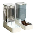 Portable Premium Pet Bowl 3.8L Gravity Water 2.1KG Food Dispensers 28.5cm Height Modern Design Easy-Clean Plastic Dogs