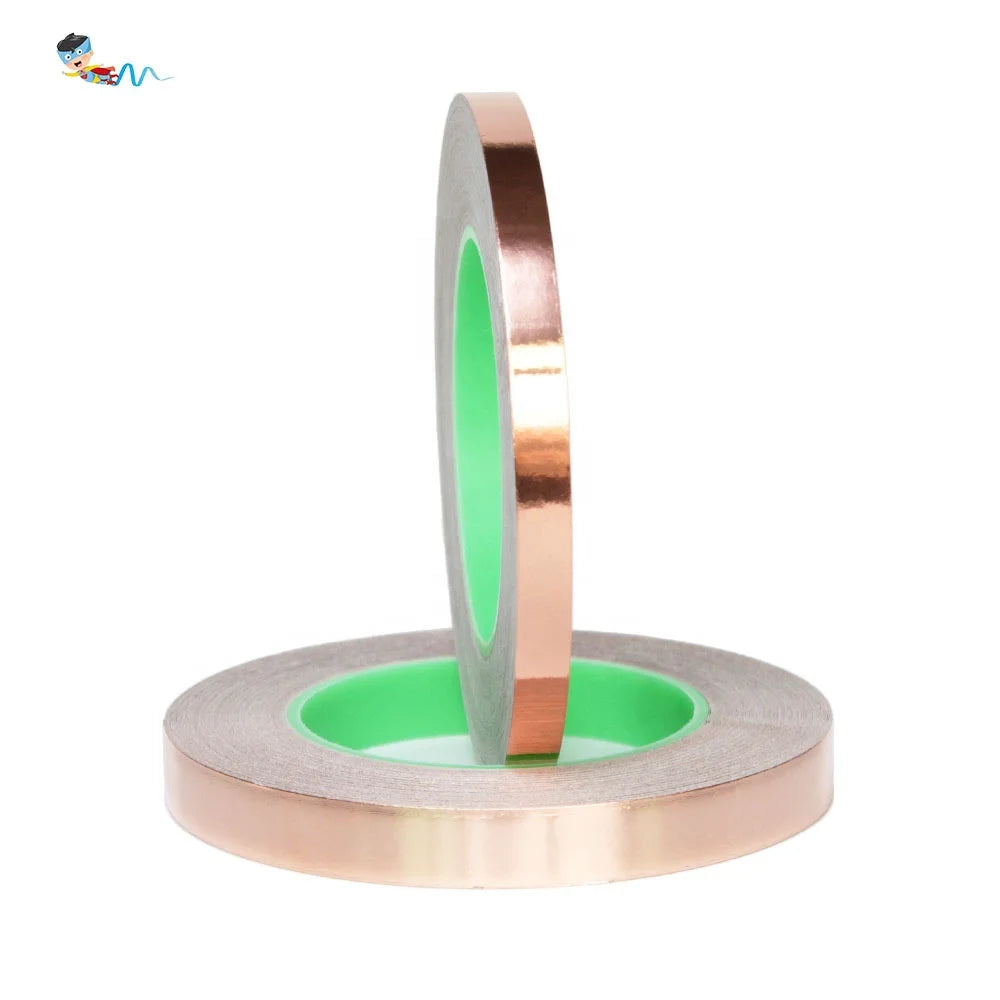 2- Heat Resistant Double Sided Conductive EMI Shielding Copper Foil Self Adhesive Tape