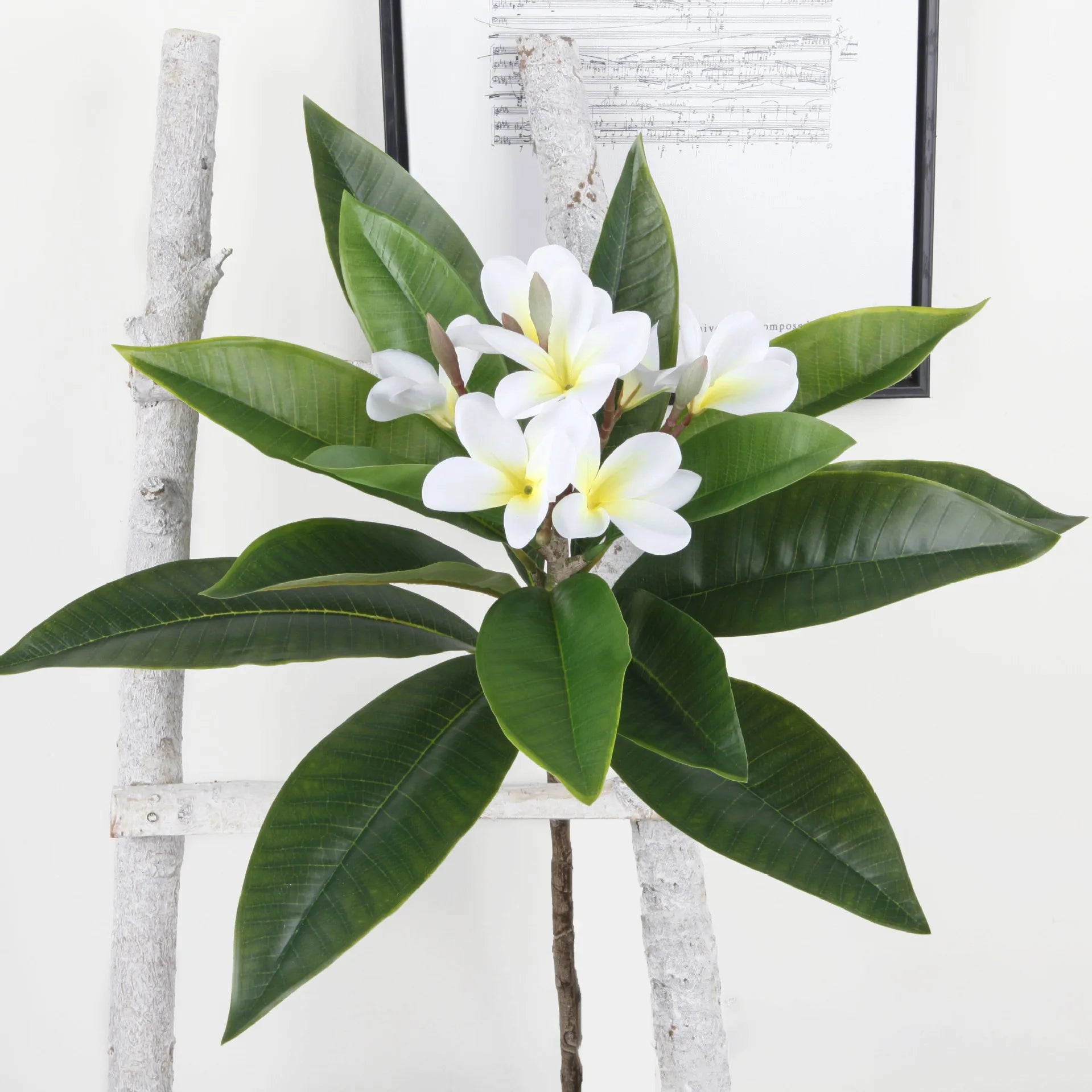 Simulation Plastic Tree Leaf Artificial Green Leaves for Home Decoration