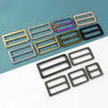 Deepeel F4-4 25mm Adjustable Luggage Strap with Square Slider Buckle Parts Hardware Bag Webbing Alloy Tri Glide Buckle