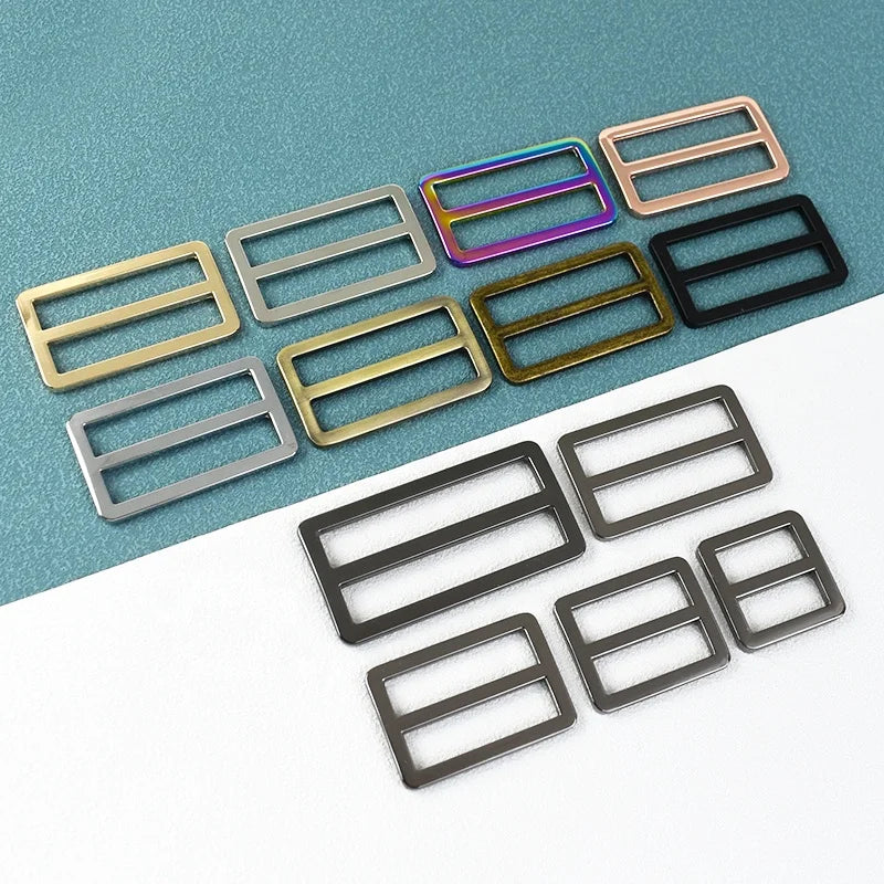 Deepeel F4-4 25mm Adjustable Luggage Strap with Square Slider Buckle Parts Hardware Bag Webbing Alloy Tri Glide Buckle