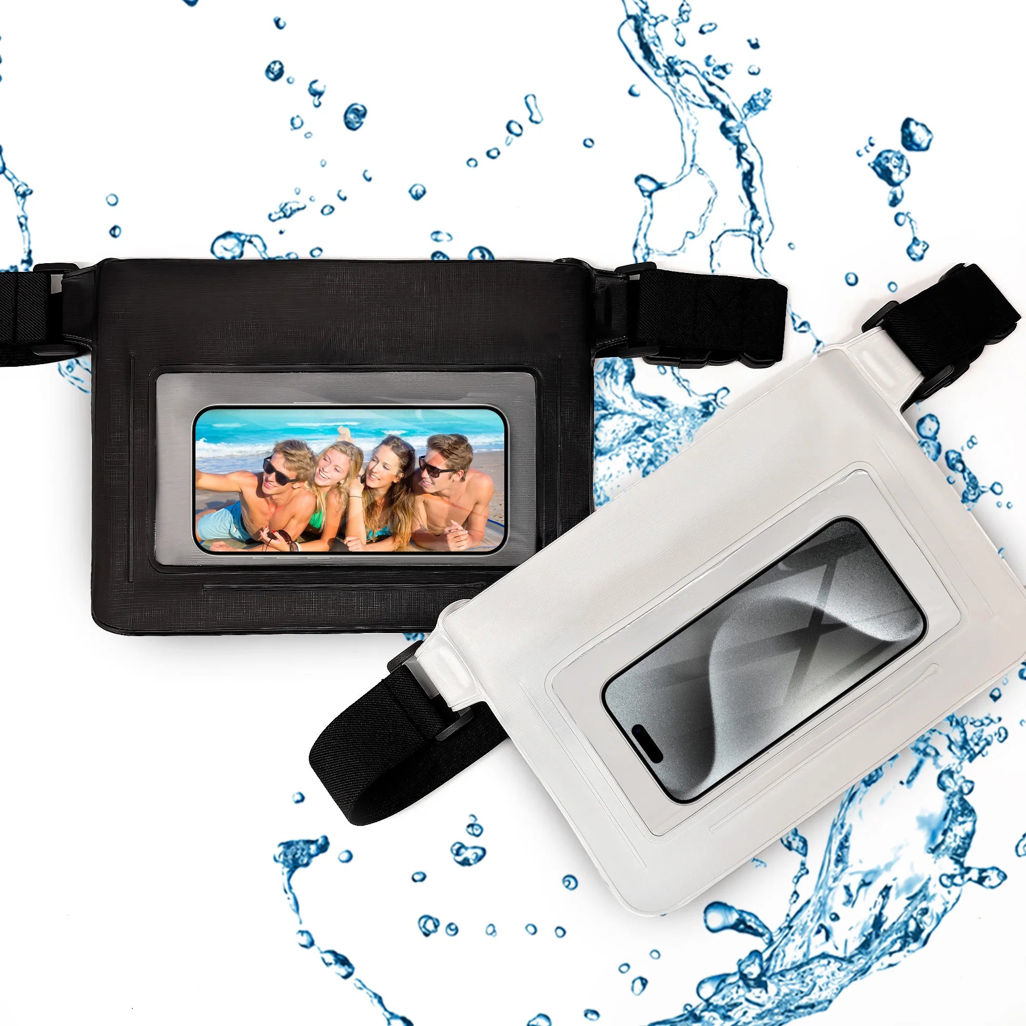 New Waterproof Waist Bag ZONYSUN Waterproof Fanny Pack Transparent Phone Pocket High Capacity Crossbody Bag