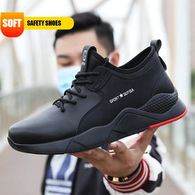 GUYISA CE European Union Certification Breathable Black Outdoor Sports Breathable Anti Puncture Safety Shoes