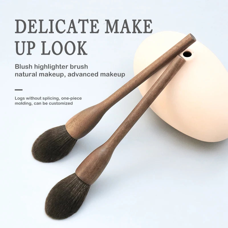 Hot Sale Vegan Single Wooden Handle Makeup Brush