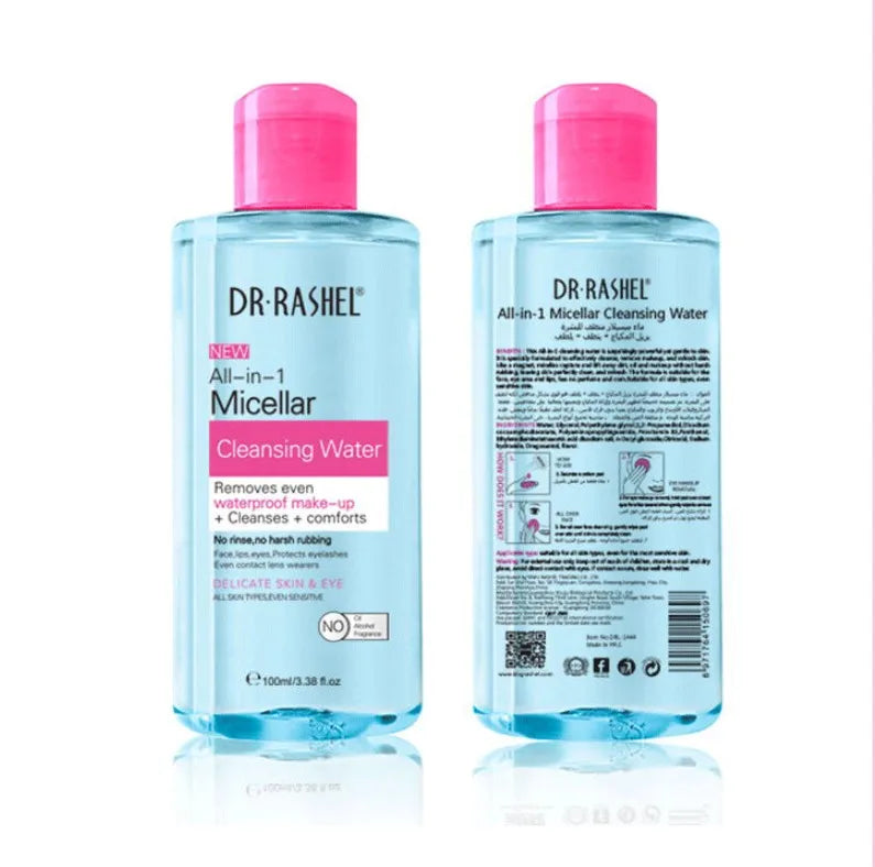Wholesale Skin Care All-in-one Micellar Makeup Remover Water 100ml Vegan Makeup Remover Free Shipping 3 Years 100 % Pure Nature