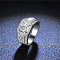 Moissanite Engagement Rings Women Daily Jewelry Round Moissanite Wedding Ring S925 Sterling Silver Silver 925 Cubic Zircon 1 Pcs