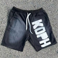 OEM High Quality Men's Summer Mid Waist Shorts Embroidered Custom Logo 100% Cotton Loose 3D Bubble Print Distressed Oem Service