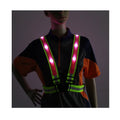 Led Lighted Flash Luminous Reflective Tape Battery Operated Net Safety Vest T-shirt Clothing and Belt for Night Running Jogging