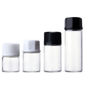 HeLun Factory 1ml 2ml 3ml 5ml Sample Clear Essential Oil Glass Vials with Plug Cap