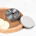 11pcs Stainless Steel Circle Pastry Baking Ring Molds Round Cookie Biscuit Cutter Set Cake Tools