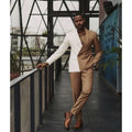 2025 Casual Style Double Breasted 2 Pieces Men Suits (Jacket+Pant) Groomsmen for Wedding Prom Party Dress Custom Made