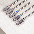 Silver Alloy Nail Drill Grinding Head for Manicure Pedicure 2.35MM Tungsten Steel Nail Art Drill Bit