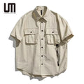 Liu Ming Custom 2025 Japanese Vintage Summer Men Casual Short Sleeve T Shirt Retro Style and Comfort