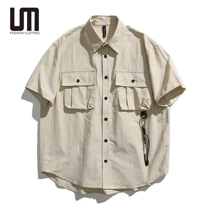 Liu Ming Custom 2025 Japanese Vintage Summer Men Casual Short Sleeve T Shirt Retro Style and Comfort