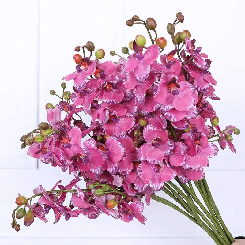 New Design Artificial Real Touch 3 Branches Bonsai Decorative Flower Real Touch Latex Artificial Flowers