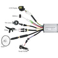 KT 36V 48V Aluminum Accessory Brushless Electric Bike Scooter Controller Light Function Compatible 250W Electric Bicycle Parts