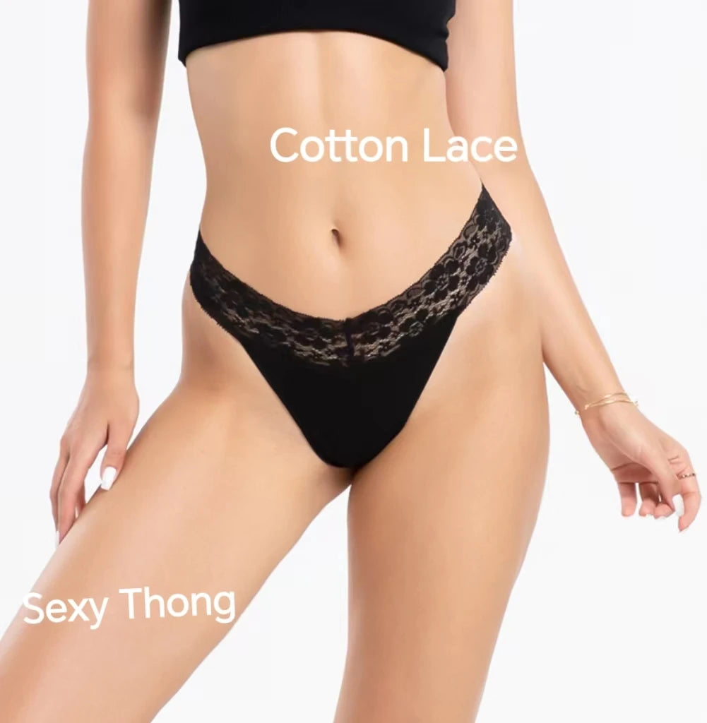 Europe Size Women Cotton Panties Lace