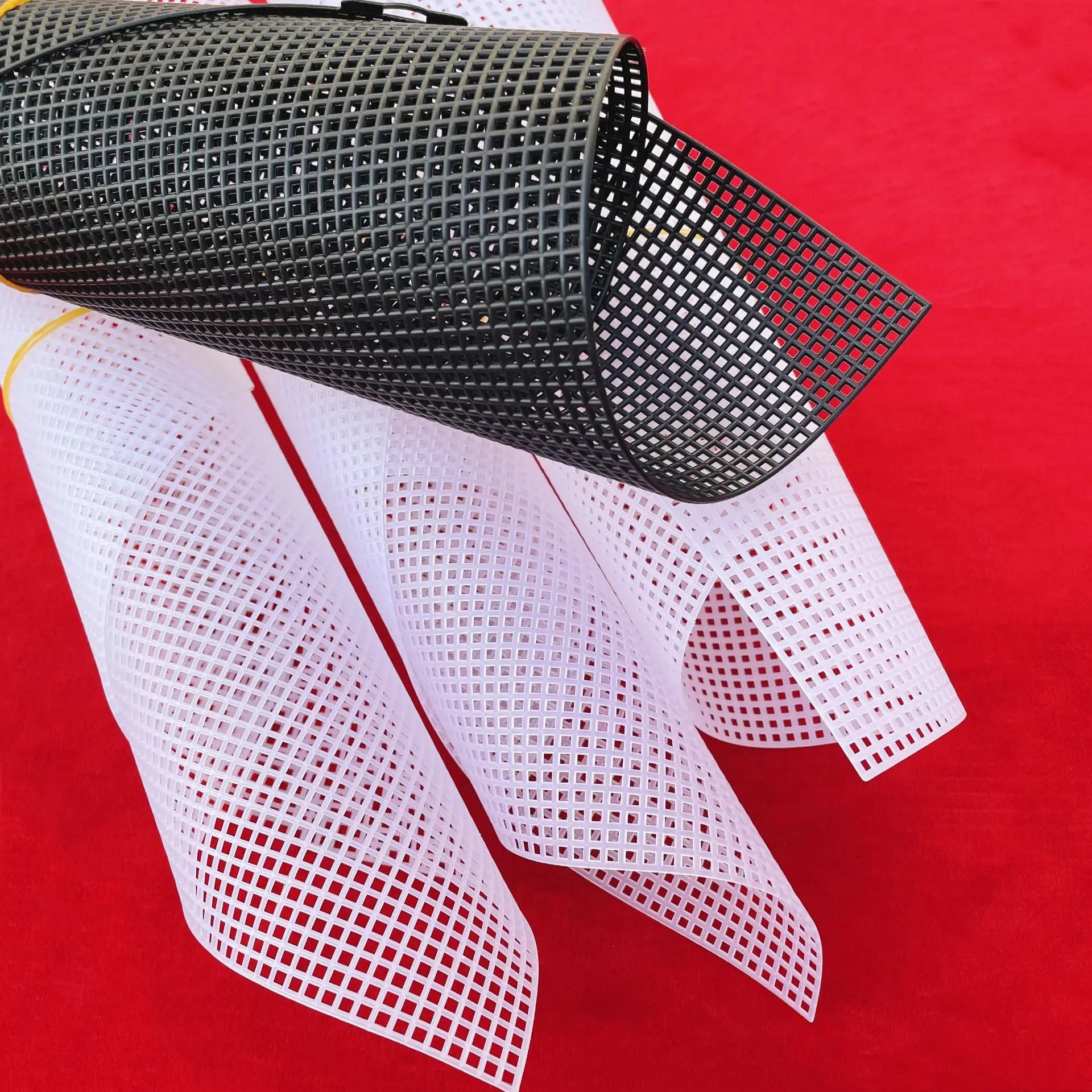 DIY Clear Plastic Mesh Canvas Sheets for Crochet Purse Making Blank Needlepoint Canvas Craft Acrylic Yarn Crafting Knit