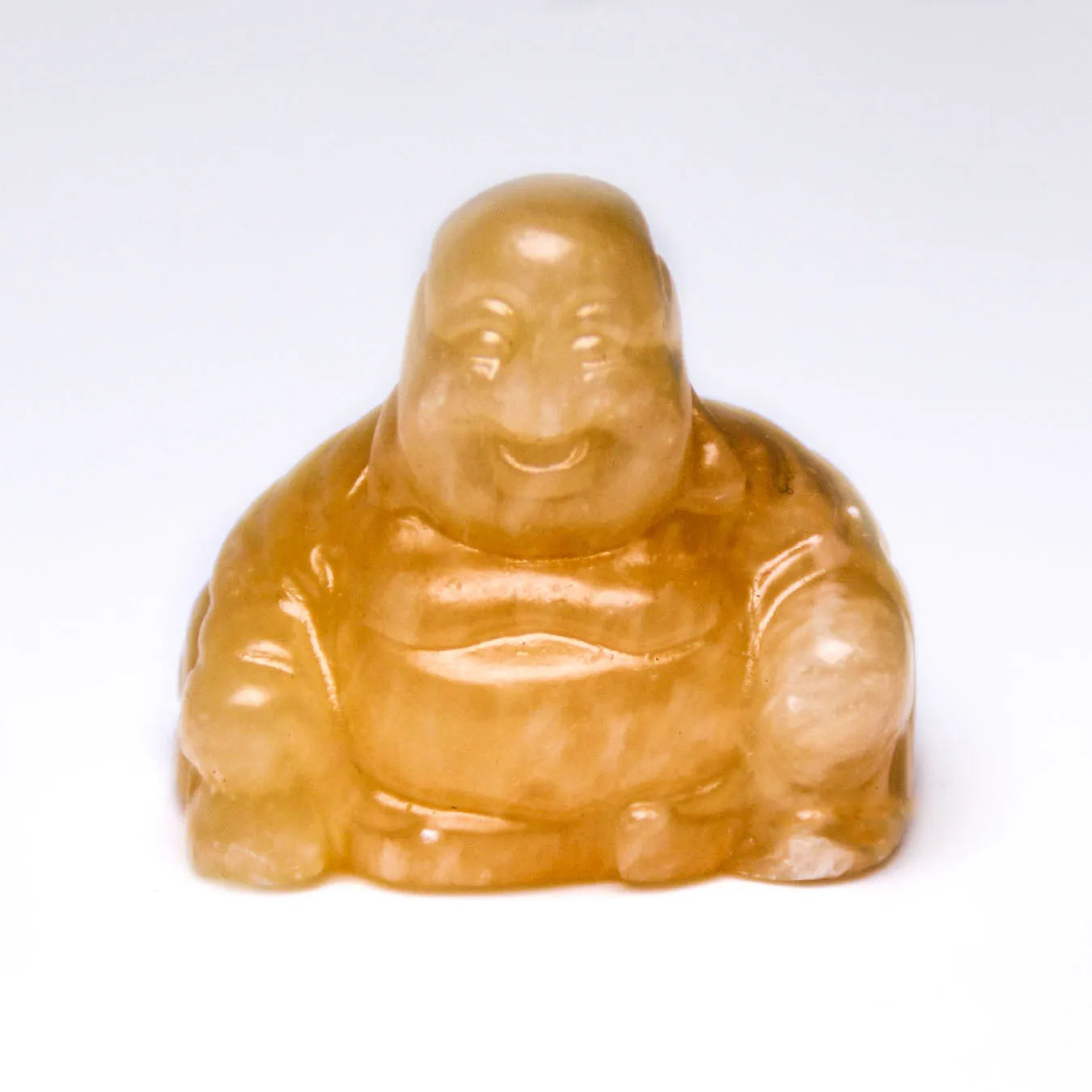 DIY Natural Crystal Quartz Healing Carvings: Yellow Jade Healing Buddha Carving for Sale Crafts