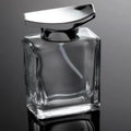 New Design Eco-friendly Zinc Alloy Square Perfume Bottle Cap Gold Stamping Easy Open End for FEA 15mm Glass Bottles Engraved