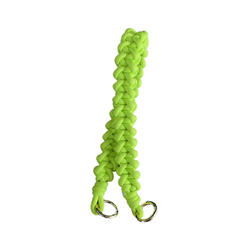 Handmade Durable Eco-Friendly Fabric Belt Bag Accessories with Paracord Rope Hook and Customized Color Fashion