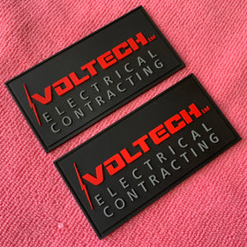 Eco-friendly 2mm Thickness Silicone logo Rubber Patchexpedition Soft Plastic PVC Rubber Label for Dungaree