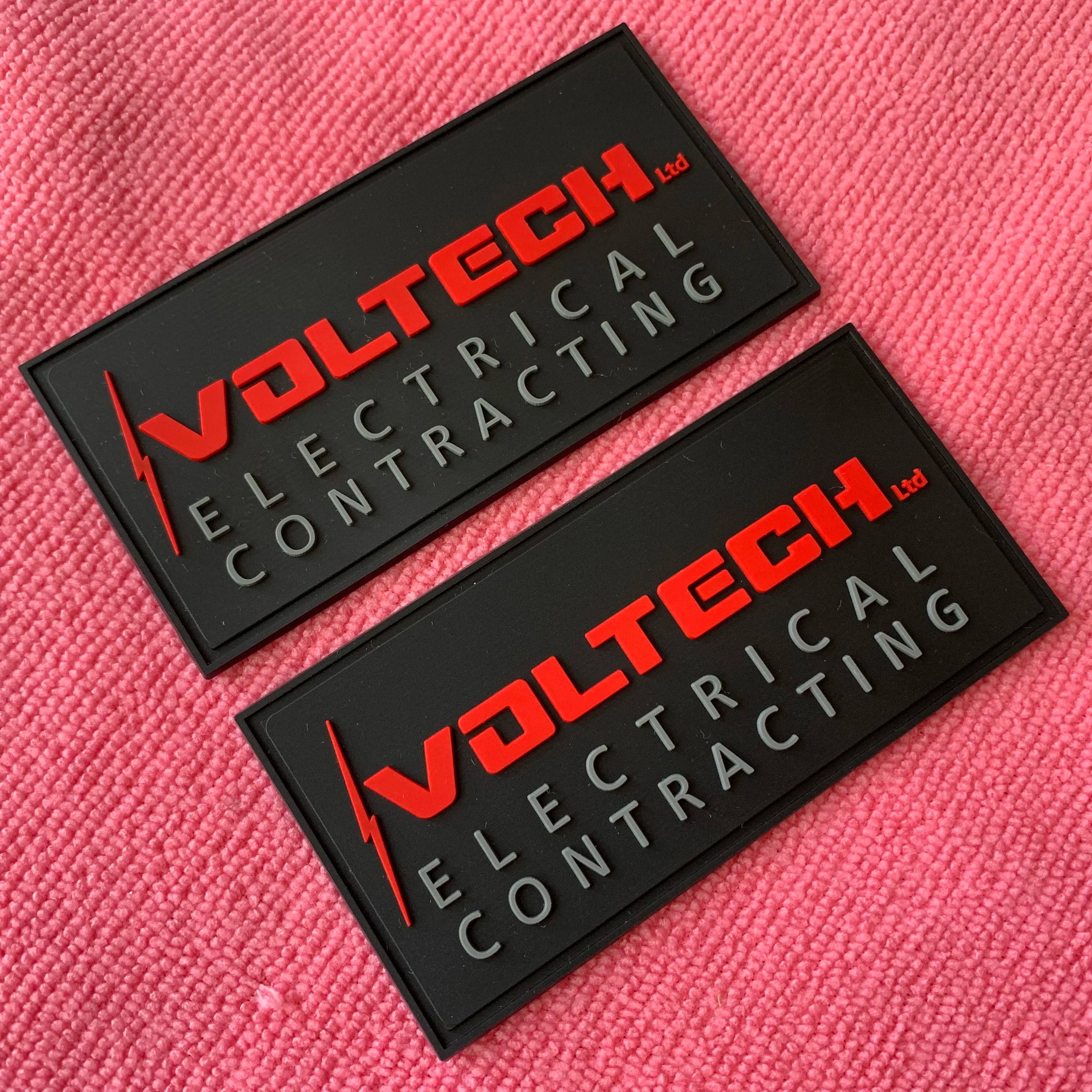 Eco-friendly 2mm Thickness Silicone logo Rubber Patchexpedition Soft Plastic PVC Rubber Label for Dungaree