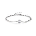 Elegant Hot Sale Smile 925 Sterling Silver Jewelry Link Chain Bracelet