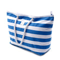 Gelory Handbag for Women Big Size Tote Ladies Casual 4colors Stripe Pattern Canvas Traveling Beach Shoulder Bag