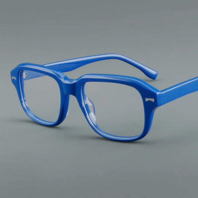 Blue Light Glasses Square Eyeglass Frames 2025 Vintage Eyewear Acetate Optical Frames Eyeglasses Wholesale
