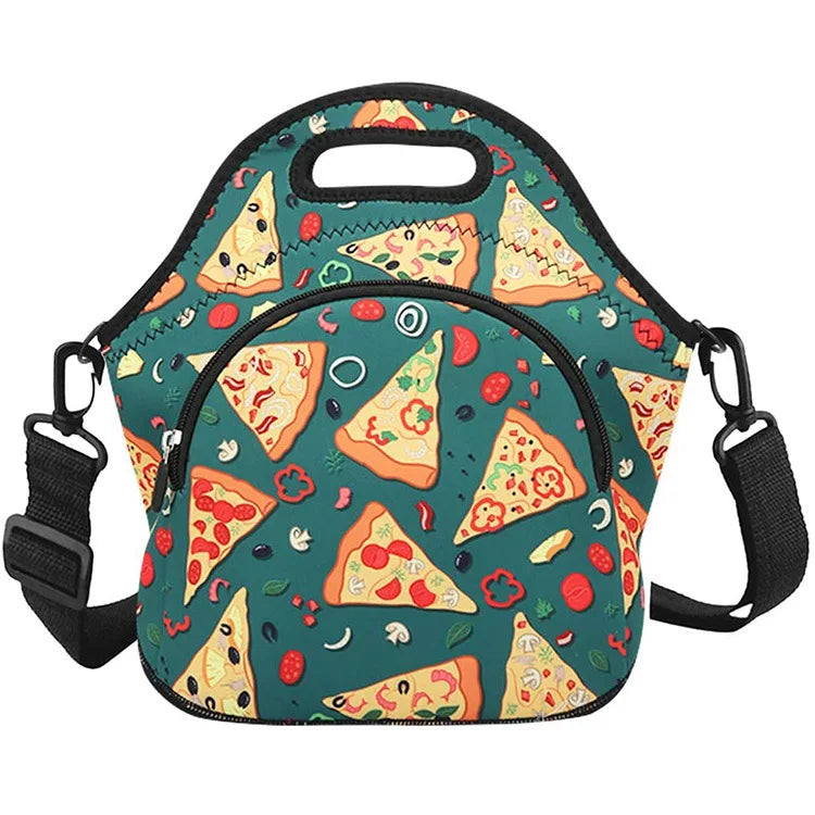 Customized Neoprene Printed Insulated Lunch Bag Cooler Bag Picnic Box for Outdoor Picnics