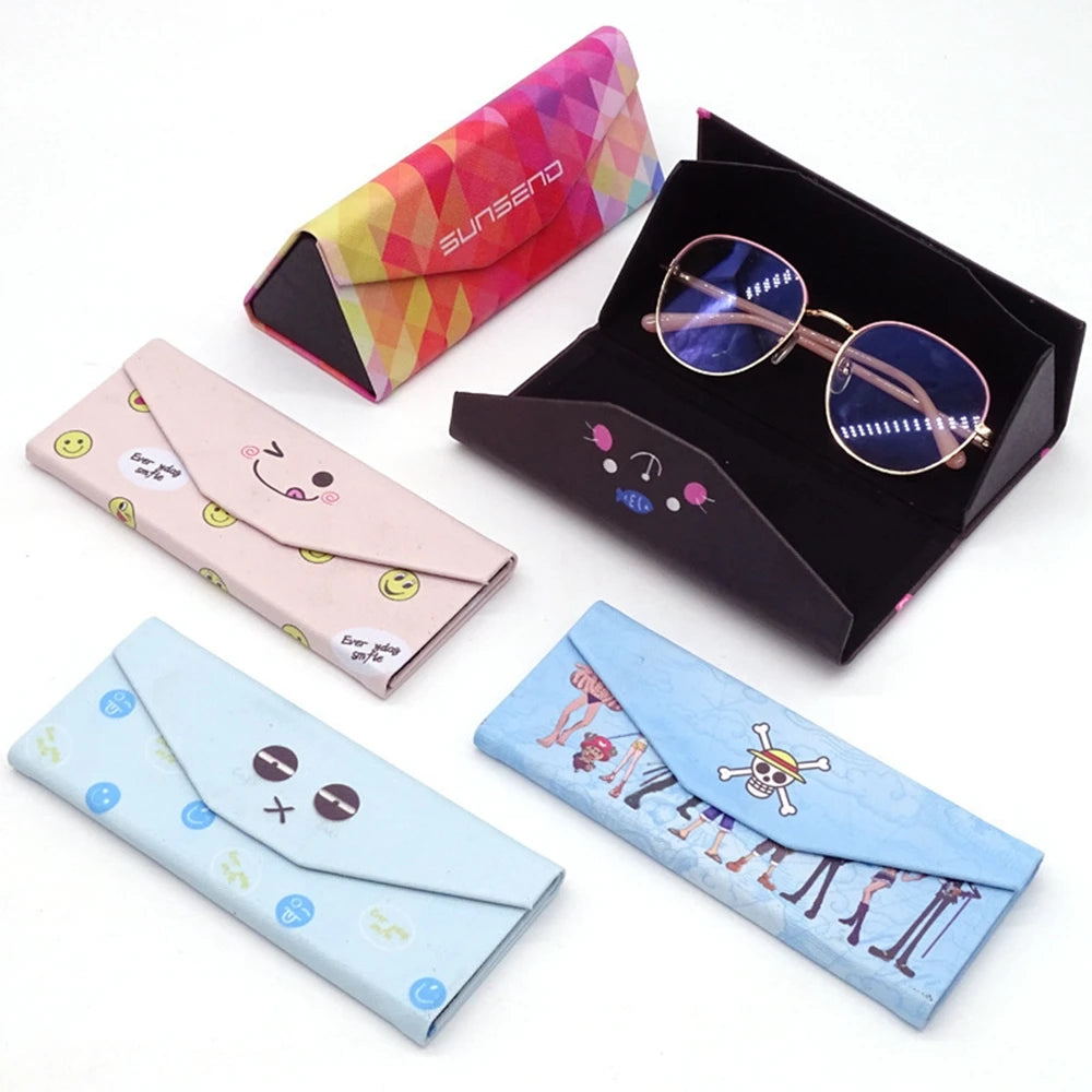 Wholesale New Sunglasses Box Black Lychee Leather Case with PU Material Handbag Glasses Case Sunglasses Case