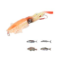 UV Luminous 60g/15cm Bionic Deep Sea Silicone Jig Bait Lure Printed Big Squid Boat Fishing Rivers Lakes Carp Pike Stream