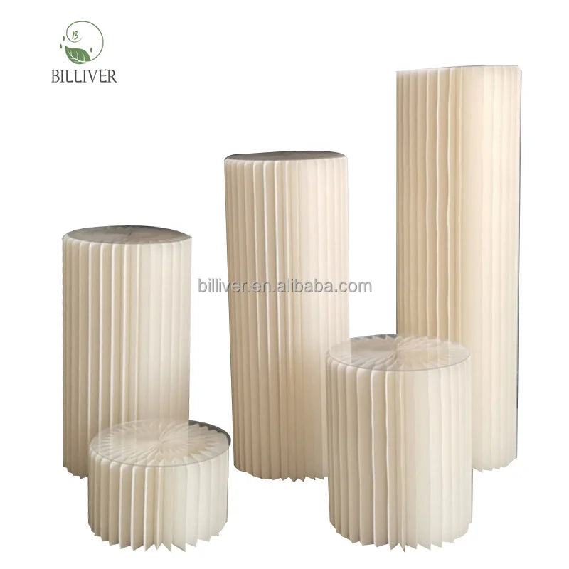 Engagement Party Balloon Party Paper Dessert Table Wedding Props Origami Folding Roman Column Road Lead Cake Display Stand