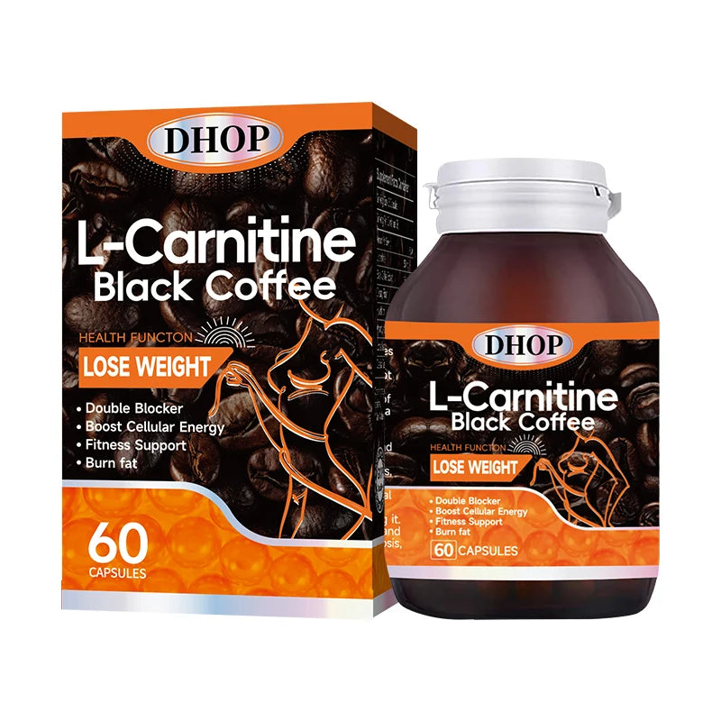 Customize Natural L-carnitine Black Coffee Supplement Weight Loss Slimming  Metabolism Capsules