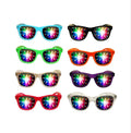 Whole Internet Cheapest Plastic Diffraction Glasses Different Styles Holographic Glasses See the Light Show Image Laser Glasses