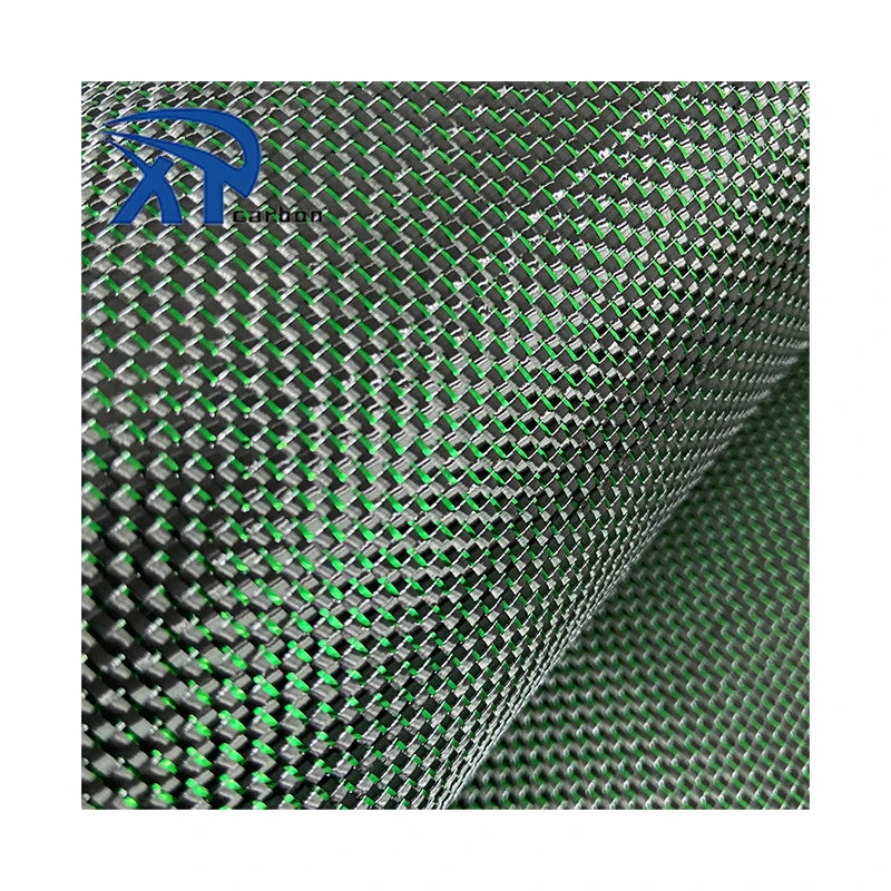Glitter Lines Carbon Reflection Carbon Fiber Fabric Gold Silver Red Blue Green Colored Fabriccloth Roll
