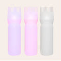 Transparent Hair Dye Bottle with Comb for Hair Care Color Mixing Bowl Hairdressing Tool