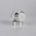 Customized Gloss White Skincare Cream Pot Jar New Design Empty Bottles in 15g 30g 50g for Cosmetic Use Plastic Cap