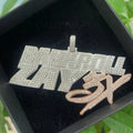 Cadermay Factory Custom Iced Out 3inches Hiphop Style Moissanite Pendant D VVS Silver925 Full Pave Moissanite Jewelry