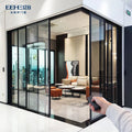 100% Virgin Aluminum Standard Automatic Aluminum Alloy Glass Sliding Door Automatic Soundproof Sliding Door MegaBDM