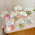 MIO 2pcs/sets Cute Acrylic Flower Hair Clip Sets Kids Multicolor Handmade Duckbill Clip Small Flower Hair Pin for Girls Children
