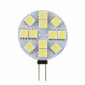 G4 DC 12V 5050 SMD 6/9/12 LED Car Boat Light Pure/Warm White Round Bulb Lamp