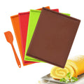 Non-stick Heat Resistant Food Grade Silicone Swiss Roll Mold Dehydrator Tray Mats For Making Fruit Leather Vegetables