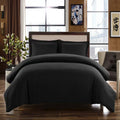 Black Pillow Cover Satin Queen Size 180cm Polyester Solid Color Bed Sheet Green Bedding Set Wholesaler