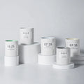 Nordic Simple Luxury Porcelain Candle Cup Custom Logo Empty Ceramic Candle Vessels for Scented Candles